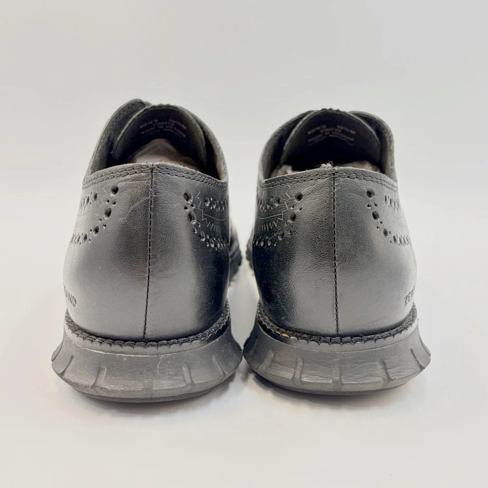 Cole Haan Zerogrand Mens 10.5 M Black Leather Wingtip Oxford Shoes C20719
